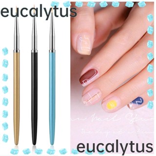 Eucalytus1 ปากกาเพ้นท์เล็บเจล ด้ามจับโลหะ DIY 6 ชิ้น