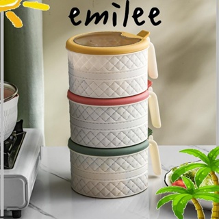 EMILEE กล่องใส ของใช้ในครัวเรือน สําหรับใส่เครื่องปรุง เครื่องเทศ บาร์บีคิว