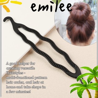 EMILEE กิ๊บติดผม แบบบิด สีดํา แฟชั่นสําหรับผู้หญิง