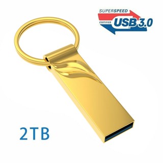 ใหม่ แฟลชไดรฟ์โลหะ 2TB USB 3.0 สําหรับคอมพิวเตอร์ แล็ปท็อป ☆Spdivines