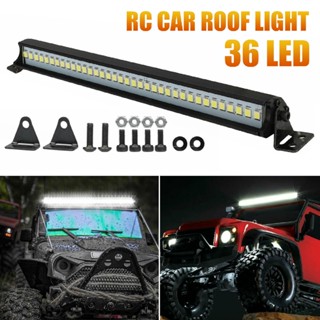 แถบไฟหลังคา LED 36 ดวง แบบโลหะ สําหรับรถไต่หินบังคับ 1/10 SCX10 90046 TRX4