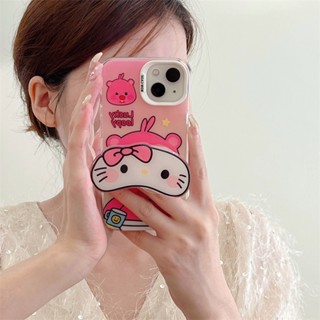 เคสมือถือ ลายการ์ตูนแมวน่ารัก พร้อมตัวยึด สําหรับ iphone 13 iphone 11 12 13 14 14pro max 11 12 13 Pro max 12 Pro max