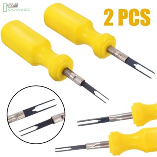 [ISHOWMAL-TH]Car Terminal Removal Tool Repair Release Pin Stianless Steel Yellow Assemble-New In 8-