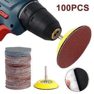 ⚡NEW 8⚡Sanding Discs Finishing Wood Leather Stones Metal 3 inch Aluminium Oxide