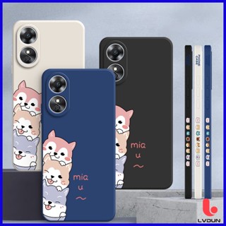 เคส OPPO A78 Reno 8T A17 A17K A98 5G A78 5G Reno 8T 5G ลายสุนัขน่ารัก 2B-GG