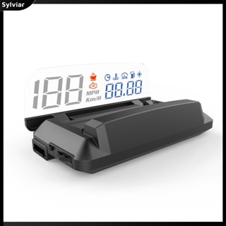 [sylviar] หน้าจอแสดงผลรถยนต์ L3 Hud Head-up Obd2 หน้าจอ 5 นิ้ว สะท้อนแสง อเนกประสงค์ 4 ชิ้น