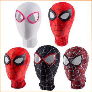 Spiderman 3d Mask Peter Parker เลนส์หน้ากากซูเปอร์ฮีโร่คอสเพลย์เครื่องแต่งกายหน้ากาก Halloweengame ผู้ใหญ่เด็ก Headgear Gift -FE