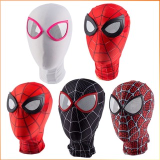 Spiderman 3d Mask Peter Parker เลนส์หน้ากากซูเปอร์ฮีโร่คอสเพลย์เครื่องแต่งกายหน้ากาก Halloweengame ผู้ใหญ่เด็ก Headgear Gift -FE