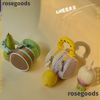 Rosegoods1 กระเป๋าโท้ท ผ้าไนล่อน มีซิป สองชั้น แฟชั่น สําหรับผู้หญิง