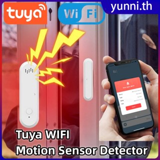 Tuya Wifi เซ็นเซอร์ประตูหน้าต่างประตูตรวจจับการเปิดประตูเสียงปลุกแขนตั้งเวลาและปลดอาวุธการป้องกันความปลอดภัยในบ้าน Smart Life App Yunni