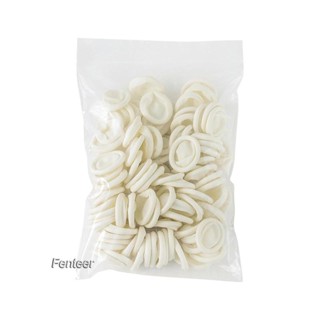 [Fenteer] ถุงมือยางสวมนิ้วมือ สีขาว สําหรับซ่อมแซมนาฬิกาข้อมือ DIY