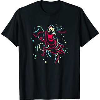 Childrens Clothes The Little Mermaid Sebastian Crab Lights T-Shirt Fashion Clothing Boys Girls Women Tops Contemporary