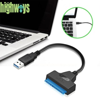 สายเคเบิลอะแดปเตอร์แปลง USB3.0 เป็น SATA สําหรับฮาร์ดดิสก์ไดรฟ์ SSD HDD ขนาด 2.5 นิ้ว [highways.th]