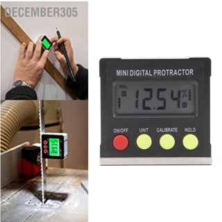 December305 Digital Angle Finder Gauge ความแม่นยำสูง 4 ปุ่มระดับอิเล็กทรอนิกส์และเกจวัดมุม