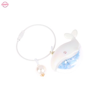 INSPG&gt; Funny Dolphin Keychain With Liquid For Car Keys