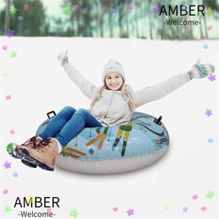 Amber สกีหิมะ แบบเป่าลม ทรงกลม ทนทาน สําหรับเด็ก และผู้ใหญ่ เล่นสกี