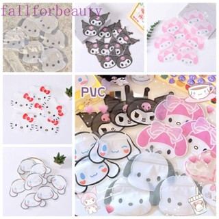 Fallforbeauty ถุงขนม ลายการ์ตูนสุนัขน่ารัก สีโปร่งใส สําหรับเด็กผู้หญิง 10 ชิ้น