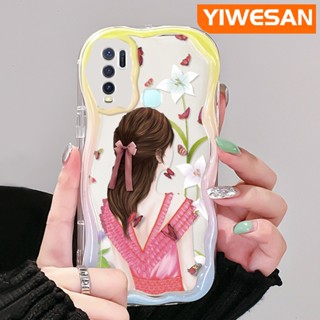 เคสโทรศัพท์มือถือ ซิลิกาใส กันกระแทก ลายผีเสื้อ เด็กผู้หญิง สําหรับ VIVO Y30 Y30i Y50