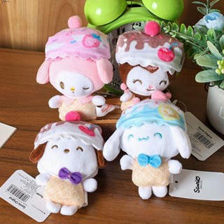 Leota พวงกุญแจ จี้ตุ๊กตา Cinnamoroll Kuromi แบบนิ่ม เหมาะกับของขวัญวันเกิด สําหรับตกแต่งภายในรถยนต์ กระเป๋าเป้สะพายหลัง