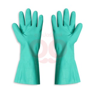 MASTER GLOVE (มาสเตอร์โกลฟ) DEXTOR ถุงมือยางไนไตร สีเขียว ไซส์ L