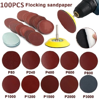 1 set 75mm 80-3000 Grit Sanding Discs Polishing with Backing Pad &amp; Drill Adaptor