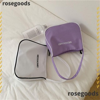 Rosegoods1 กระเป๋าถือ กระเป๋าสะพายไหล่ ผ้าไนล่อน ขนาดเล็ก จุของได้เยอะ เรียบง่าย สําหรับผู้หญิง