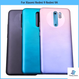 ใหม่ ฝาครอบแบตเตอรี่ด้านหลัง พลาสติก แบบเปลี่ยน สําหรับ Xiaomi Redmi 9 9A Redmi 9A