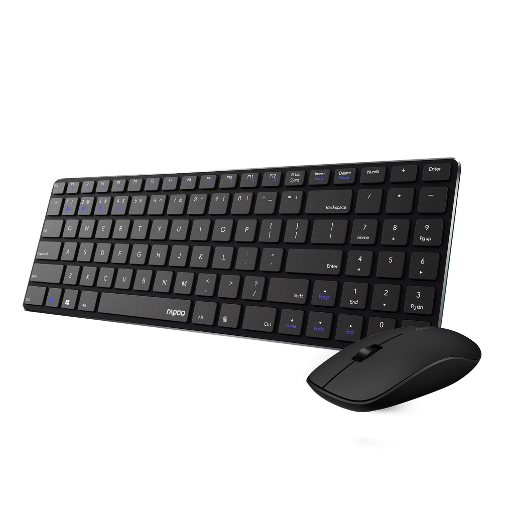 Rapoo รุ่น 9300M BLACK Multi-mode Wireless Keyboard & Mouse ไทย / ENG