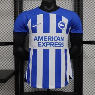 เสื้อกีฬาแขนสั้น ลายทีมชาติฟุตบอล Brighton 23-24 Brighton แห้งเร็ว ไซซ์ S-XXL ชุดเหย้า สําหรับผู้ชาย