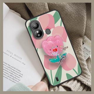 protective Soft Case Phone Case For ZTE Blade L220 Kickstand Durable Dirt-resistant Cartoon Anti-knock Silicone Cute Back Cover