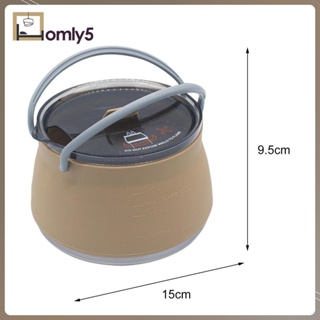 [Homyl5] หม้อต้มน้ํา ชา กาแฟ ซอส แบบพับได้ ขนาดกะทัดรัด พกพาง่าย 1 ลิตร สําหรับตั้งแคมป์ เดินป่า ปิกนิก