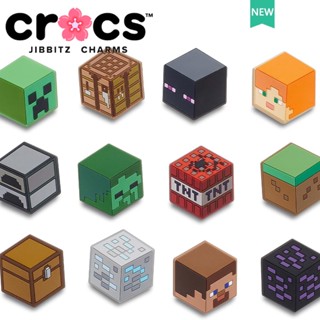 อุปกรณ์เสริม จี้รูปการ์ตูน Minecraft jibbitz 3 มิติ สําหรับรองเท้า crocs