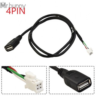 4pin &amp; 6Pin เชื่อมต่อ USB อะแดปเตอร์ขยายสายเคเบิล สําหรับวิทยุในรถยนต์ สเตอริโอ