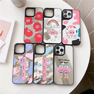 พร้อมส่ง CASETiFY 【ปลาหมึก ช้าง】เคสโทรศัพท์มือถือ ซิลิโคน ผิวกระจก กันกระแทก ลายช้างน่ารัก แฟชั่น สําหรับ iPhone 14 Pro MAX 13 12 11 Pro MAX