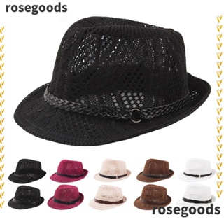 Rosegoods1 หมวกกันแดด ระบายอากาศ แฟชั่นฤดูร้อน สไตล์ชาวประมง