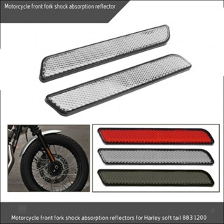 ⚡NEW 8⚡1 Pair Fork Reflector Pair Red Perfect Protection Fade-proof ABS Plastic