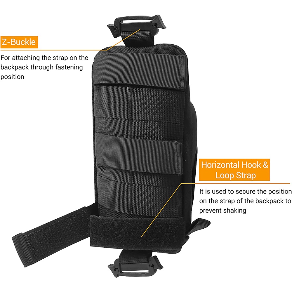 กระเป๋าเข็มขัด Molle สำหรับกระเป๋าเครื่องมือ EDC กลางแจ้ง
