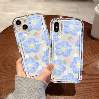 เคสนิ่มทีพียู For iPhone 14 11 13 12 Pro Max X XR XS Max 6 7 8 Plus SE 14Plus เคสนิ่มใสถุงลมนิรภัยกันกระแทกการ์ตูนน่ารัก