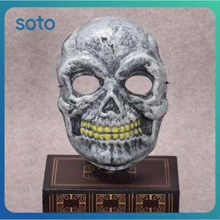 ♫ Halloween Horror Skull Painted Mask Helmet With Vampire Horror Ghost Head Men Women Party Mask