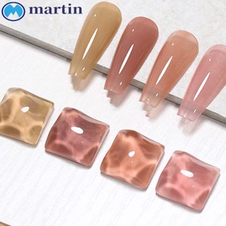 Martin เจลทาเล็บเจลลี่ สีโปร่งแสง สีชมพู สําหรับตกแต่งเล็บ DIY