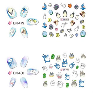 Miyazaki Hayao Anime Water Transfer Stickers Nail Art Tattoo Sticker Clearance sale