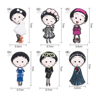 Girl Sew On Patch Sew On Applique Trimmings Cloth Patch Clearance sale