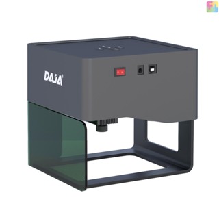 [ขายดี] Daja DJ6 เครื่องแกะสลักเลเซอร์ แบบพกพา DIY สําหรับเครื่องพิมพ์โลโก้ 80x80 มม. รองรับการเชื่อมต่อไร้สาย ไม้ เซรามิค