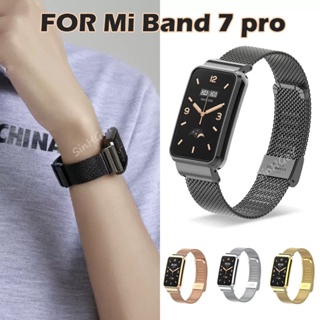 สายรัดข้อมือ โลหะสเตนเลส แบบเปลี่ยน สําหรับ Xiaomi Mi Band 7 Pro 7Pro