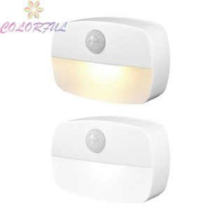 【COLORFUL】LED Night Light 0.5w 3 Meters Sensing Distance 4.5V Motion Sensor 1 Pc