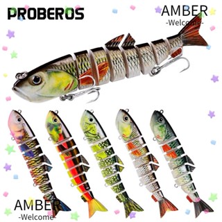 Amber เหยื่อตกปลาเหมือนจริง 8 ส่วน 113 ซม. 22 กรัม แบบพกพา