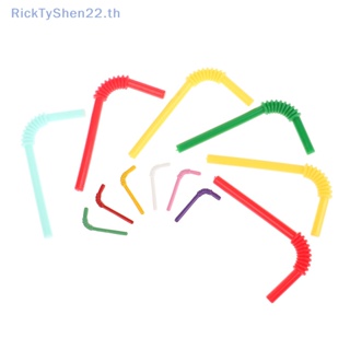 Ricktyshen โมเดลหลอดดูดน้ําจิ๋ว 1:12 1:6 อุปกรณ์เสริม สําหรับบ้านตุ๊กตา 6 ชิ้น