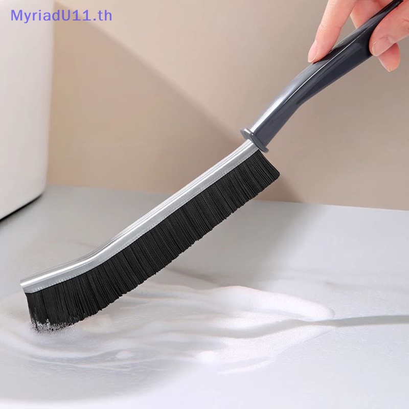 Myriadu แปรงไนล่อน ด้ามจับยาว ทนทาน สําหรับทําความสะอาดกระเบื้อง หน้าต่าง ประตูห้องน้ํา
