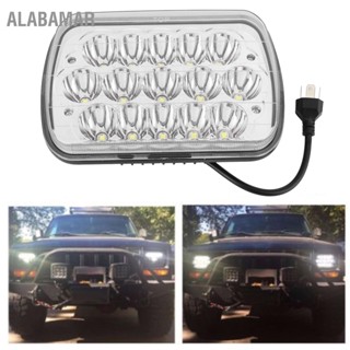 ALABAMAR สากล 7in ไฟทำงานสแควร์ 15LED 45W ไฟขับ 6500K กันน้ำสำหรับรถบรรทุก ATV UTV SUV