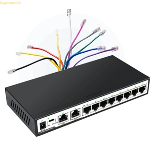 Best สวิตช์เครือข่าย 10 พอร์ต 1000M Gigabit พร้อมฟังก์ชั่นแยก Vlan 8+2 Uplinks Rj45 กล่องแยกอีเธอร์เน็ต